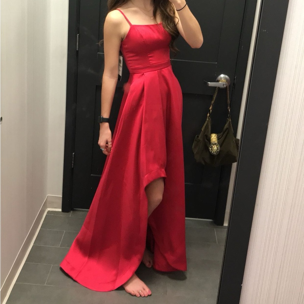 Elegant Red Maxi Dress